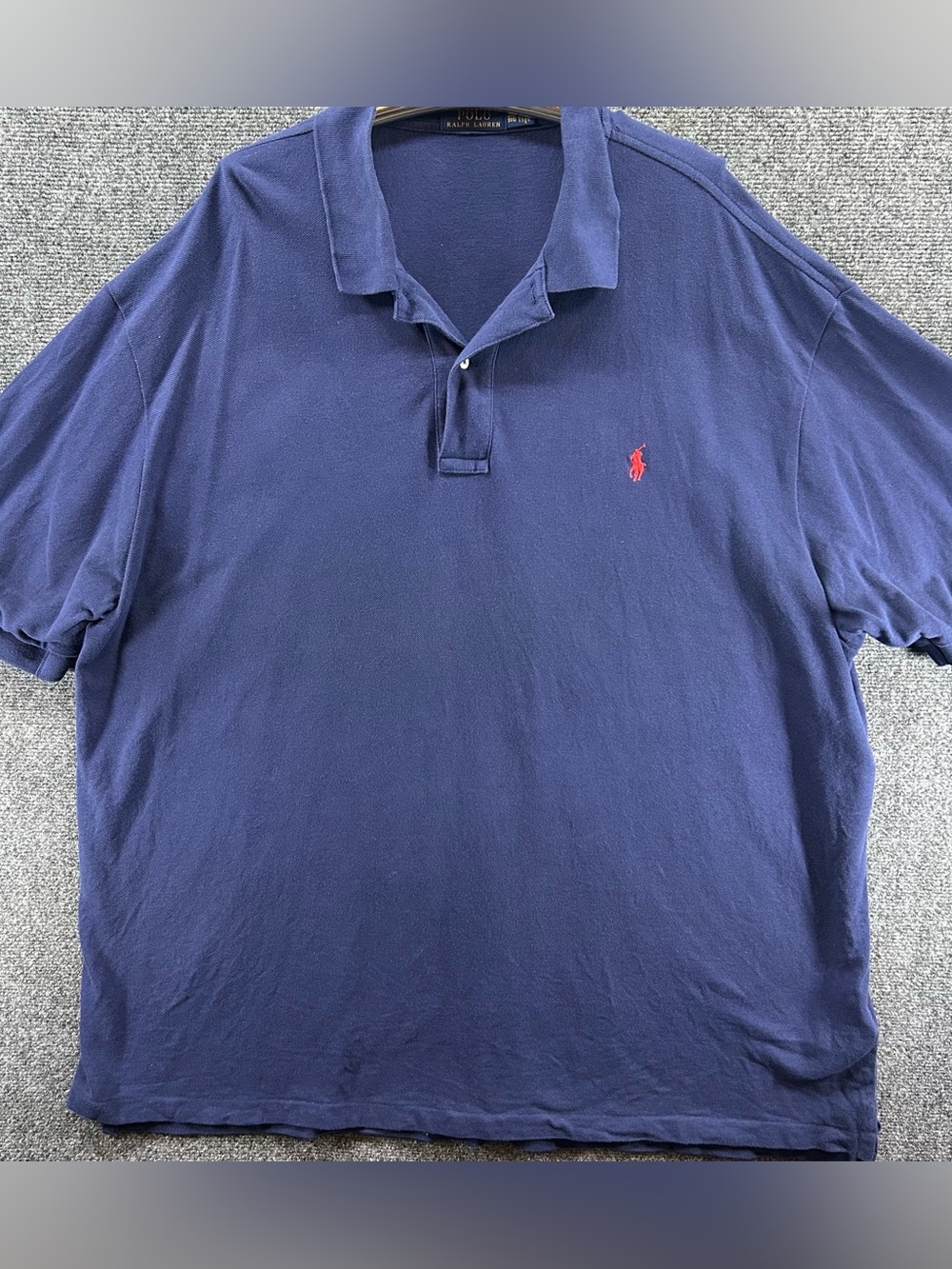 Polo Ralph Lauren Navy Blue Short Sleeve Classic Fit Polo Shirt red pony Men 3XB